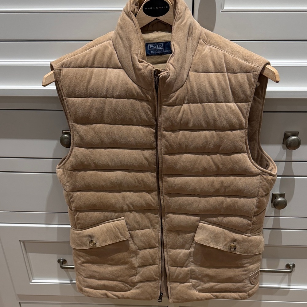 Polo by Ralph Lauren Tan Quilted Vest